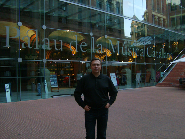 Spain, Barcelona, Palau de la Musica, after the rehearsal