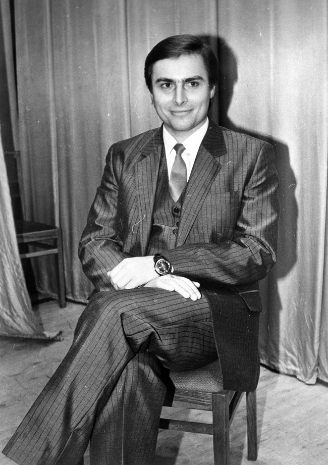 1989, Vladimir Sheiko on the stage of the Kiev Operetta Theatre