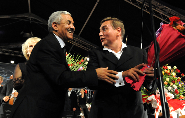 Vladimir Sheiko with commissioner of the V International Festival of Symphonic Music Abdelkader Bouazzara