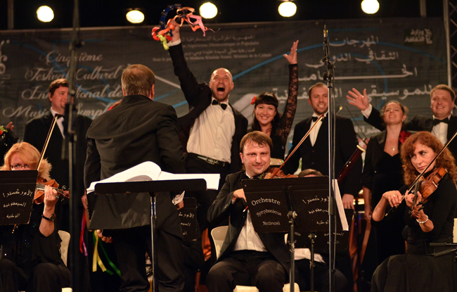 Vladimir Sheiko. Algeria. V International Festival of Symphonic Music. During the concert.