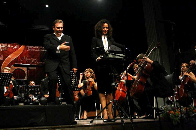 Algeria. VI International Festival of Symphonic Music. During the concert.
