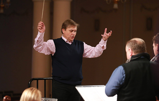 Vladimir Sheiko. The National Philharmonic of Ukraine. G Verdi. Requiem. During the rehearsal.
