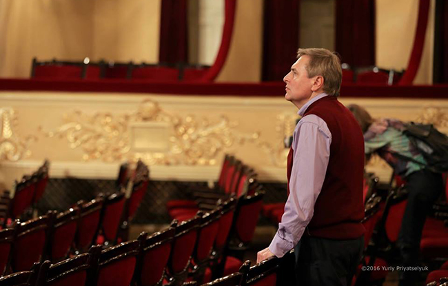 Vladimir Sheiko. The National Opera of Ukraine. During the rehearsal.
