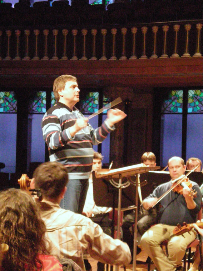 Palau de la Musica, Barcelona, Spain, during the rehearsal
