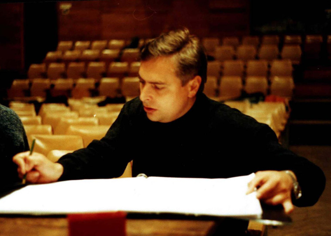 Vladimir Sheiko, 1999,  Big Concert Recording Studio, before recording 