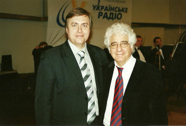 Vladimir Sheiko with conductor  Loris  Tcheknavorian (Iran)