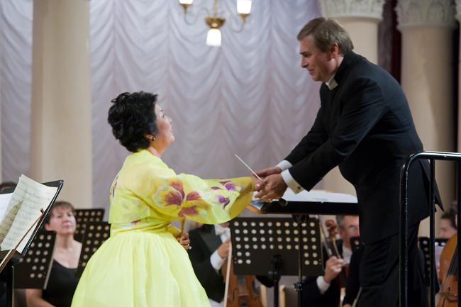 Korea - Ukraine Friendship Concert. Soloist Kay Pahk (soprano, Korea)