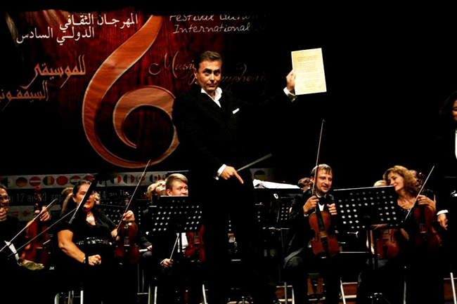 Algeria. VI International Festival of Symphonic Music. During the concert.