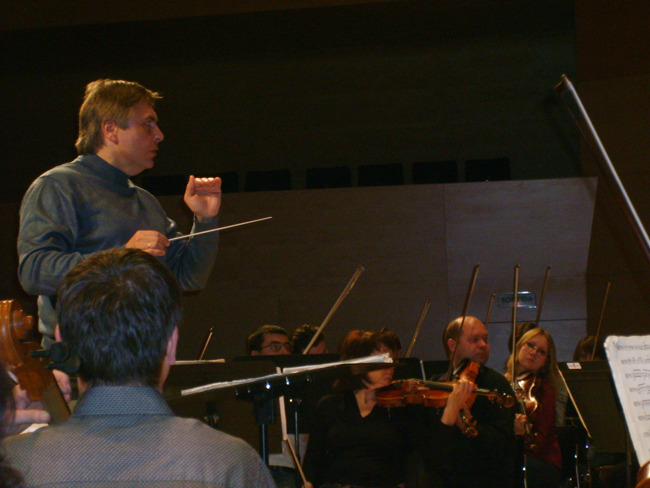 Tour in Spain, during the rehearsal 